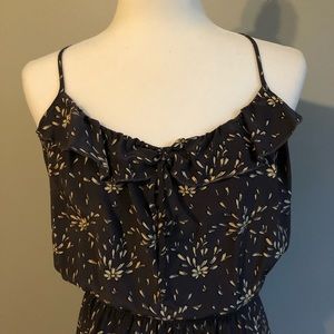 Parker Silk Patterned Mini Dress Size L